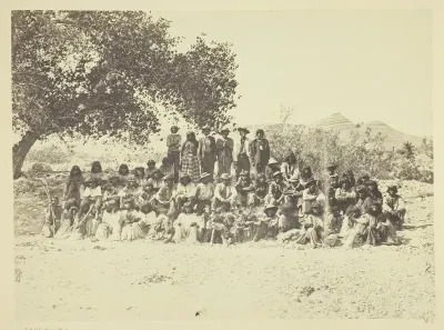 Group of Pah-Ute Indians, Nevada