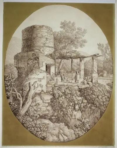 Group of People on a Terrace