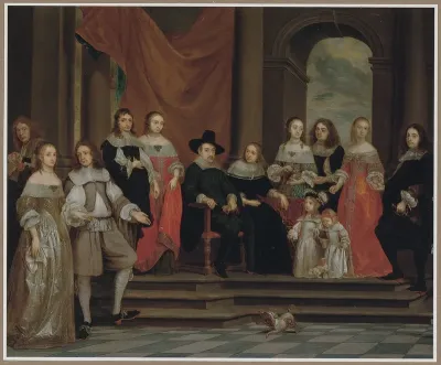 Group portrait of the family of Melchior de Stanza, with self-portrait