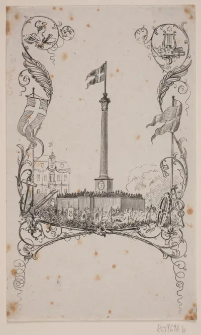 Grundlovsfesten ved Eremitagen den 5. juni 1854