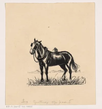 Grutter op een paard