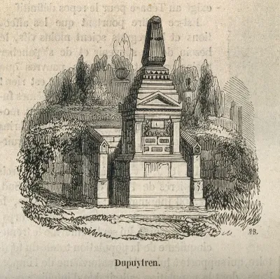 Guillaume, Baron Dupuytren: his tomb at Père Lachaise Cemetery