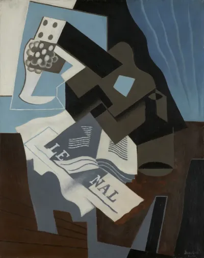 Guitar and Newspaper