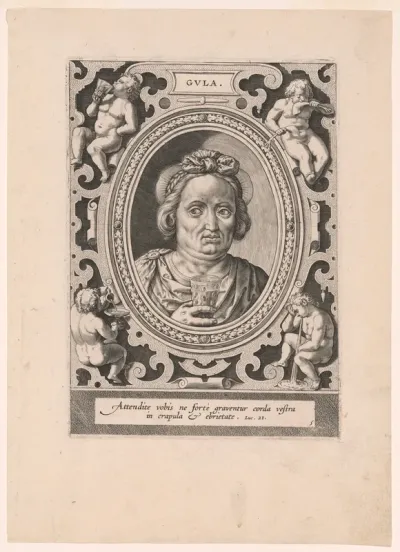 Gula, plate 5 from The Seven Vices
