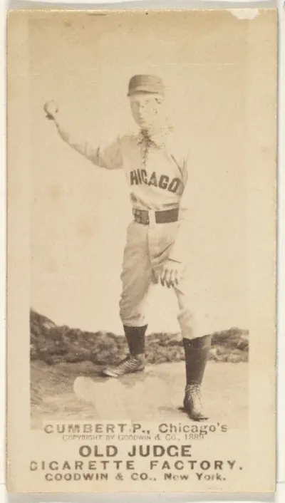 Gumbert, Pitcher, Chicago, from the Old Judge series (N172) for Old Judge Cigarettes