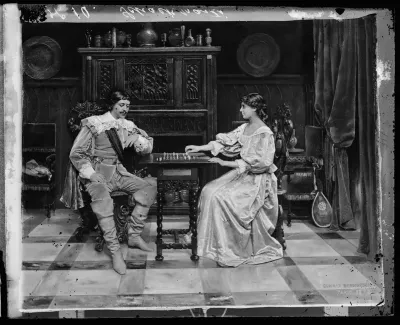 Gunnar Berndtson: "Šakkipeli (Shakkipeli)" vuodelta 1878