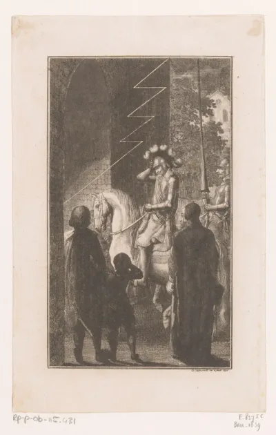 Gustaaf Adolf van Zweden krijgt een teken van hogerhand als hij Landshut binnen gaat