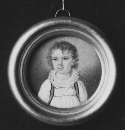 Gustav Adolf Fredrik De la Gardie, 1800-1833, greve, ryttmästare, adjutant hos Karl XIV Johan, gift med friherrinnan Mariana Fredrika von Saltza
