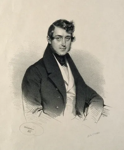 Gustav Goergen. Lithograph by J. Kriehuber, 1836