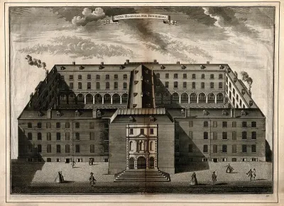 Guy's Hospital, Southwark: an aerial view