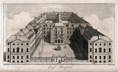 Guy's Hospital, Southwark: an aerial view