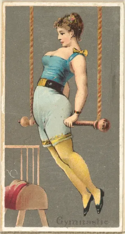 Gymnast, from the Occupations for Women series (N166) for Old Judge and Dogs Head Cigarettes
