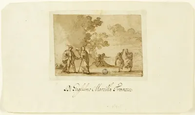 Gypsy Women and Young Men in Landscape