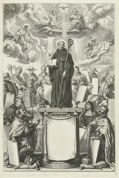 H. Benedictus met bisschopsstaf en boek
