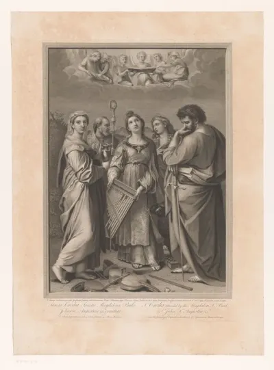 H. Caecilia, H. Magdalena, H. Paulus, H. Johannes en H. Augustinus