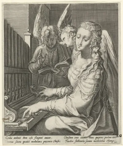 H. Cecilia met engelen