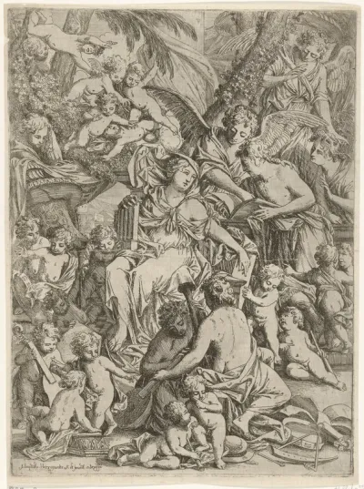 H. Cecilia met orgel in de hand
