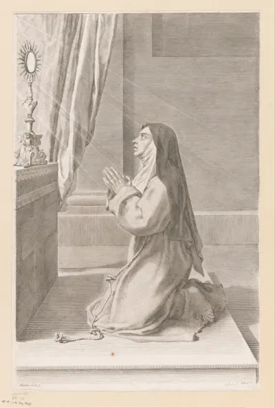 H. Clara in gebed