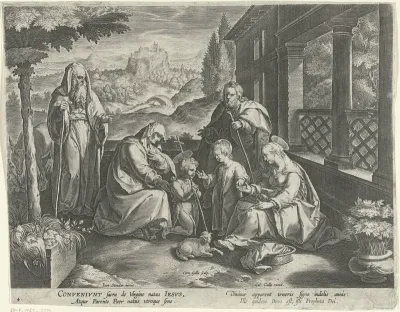 H. Familie met Elisabet, Zacharias en Johannes de Doper