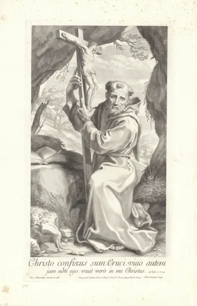H. Franciscus met crucifix