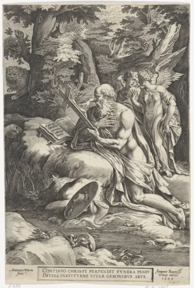 H. Hieronymus als boeteling in de woestijn