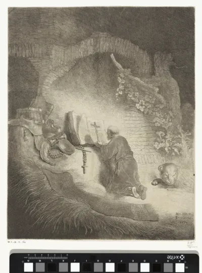 H. Hieronymus in gebed