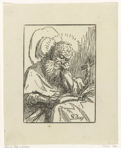 H. Hieronymus lezend in een boek