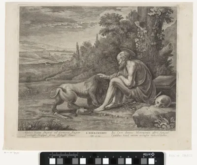 H. Hieronymus onder een boom