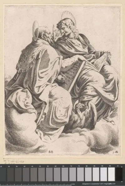 H. Johannes en een kerkvader