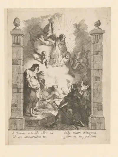 H. Johannes Nepomuk als pleitbezorger van stervenden