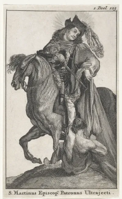 H. Martinus deelt zijn mantel met een bedelaar