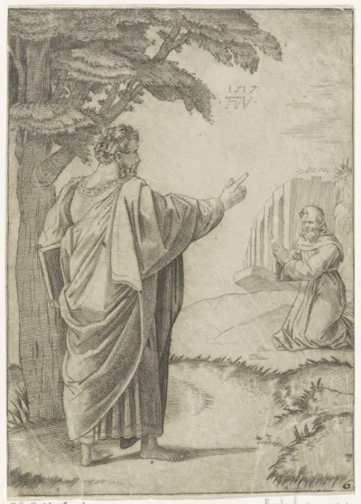 H. Paulus en een Franciscaner monnik