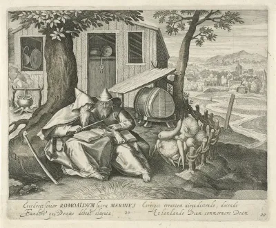 H. Romualdus van Ravenna en H. Marinus als kluizenaar