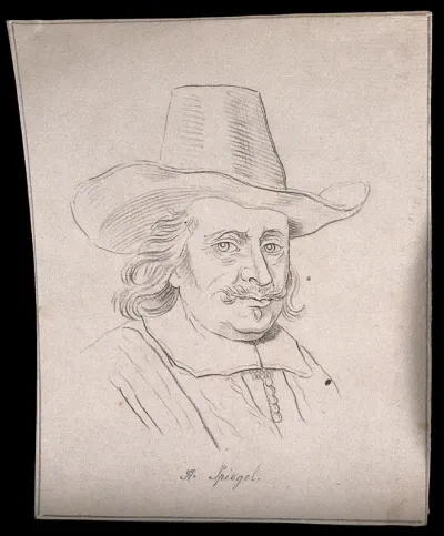 H. Spiegel: portrait. Drawing, c. 1793