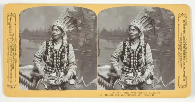 Ha-zah-zoch-kah. (Branching Horns.) B, No. 414 from the series "Among the Winnebago Indians"