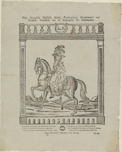 Haar Koninglijke Hoogheid, Anna, Paulowna, Grootvorstin van / Rusland, Gemalinne van de Kroonprins der Nederlanden