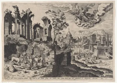 Habakuk brengt Daniël voedsel