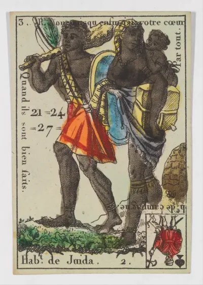 Hab.t de Juida, from the playing cards (for quartets) "Costumes des Peuples Étrangers"