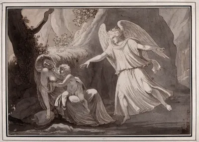 Hagar and Ishmael in the wilderness