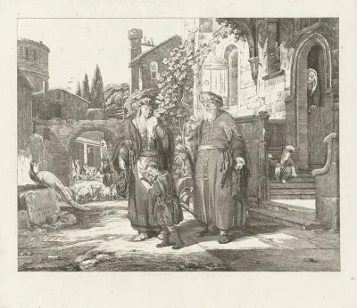 Hagar en Ismaël door Abraham verstoten
