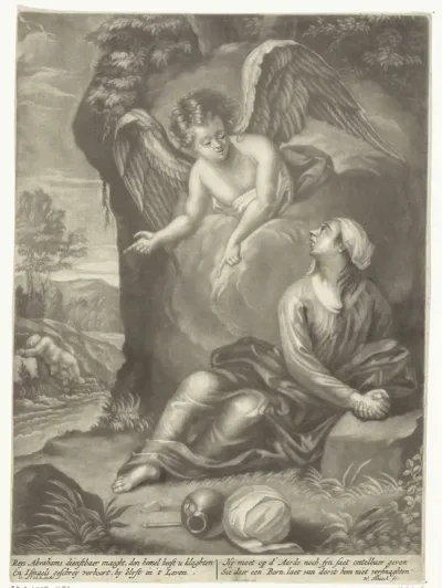 Hagar en Ismaël in de wildernis