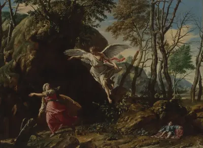 Hagar en Ismaël in de woestijn