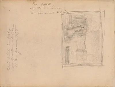 Hahmo etualalla katselee taustan palatsia kohti