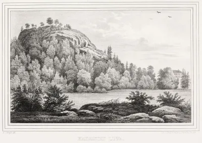 Hakoinen Castle, illustration for Finland Depicted in Drawings, booklets XXIV-XXVII