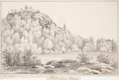 Hakoinen Castle, original drawing for Finland Depicted in Drawings