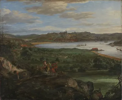 Halden, seen from a hill on the foreground