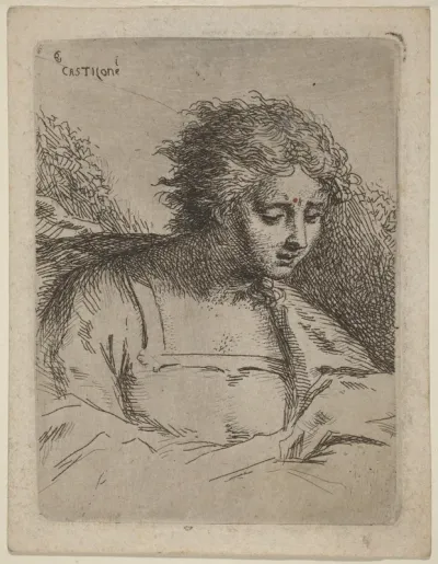Half-Length Figure Reading
