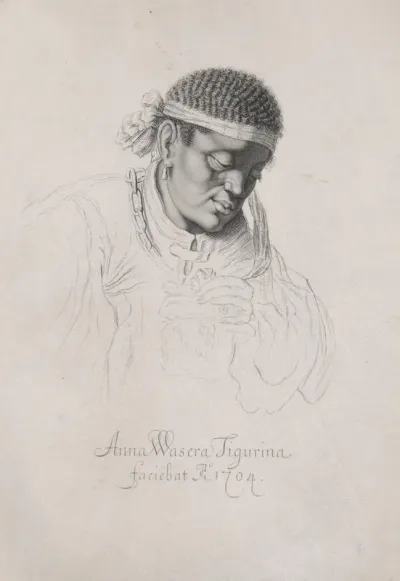 Half-length portrait of a Young Black Man