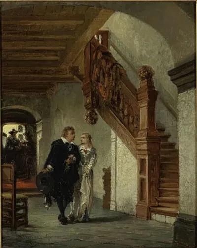 Hall and Landing with Figures