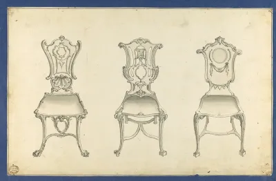 Hall Chairs, in Chippendale Drawings, Vol. I